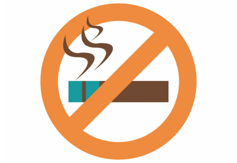 icono de estilo plano de no fumar