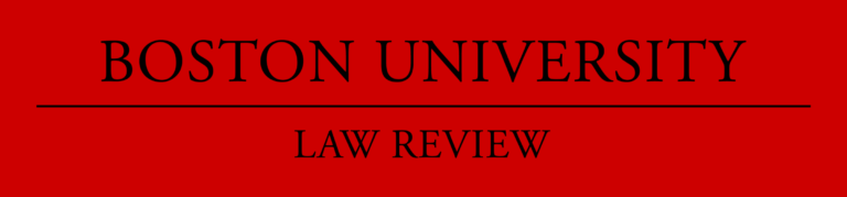 Boston university law review