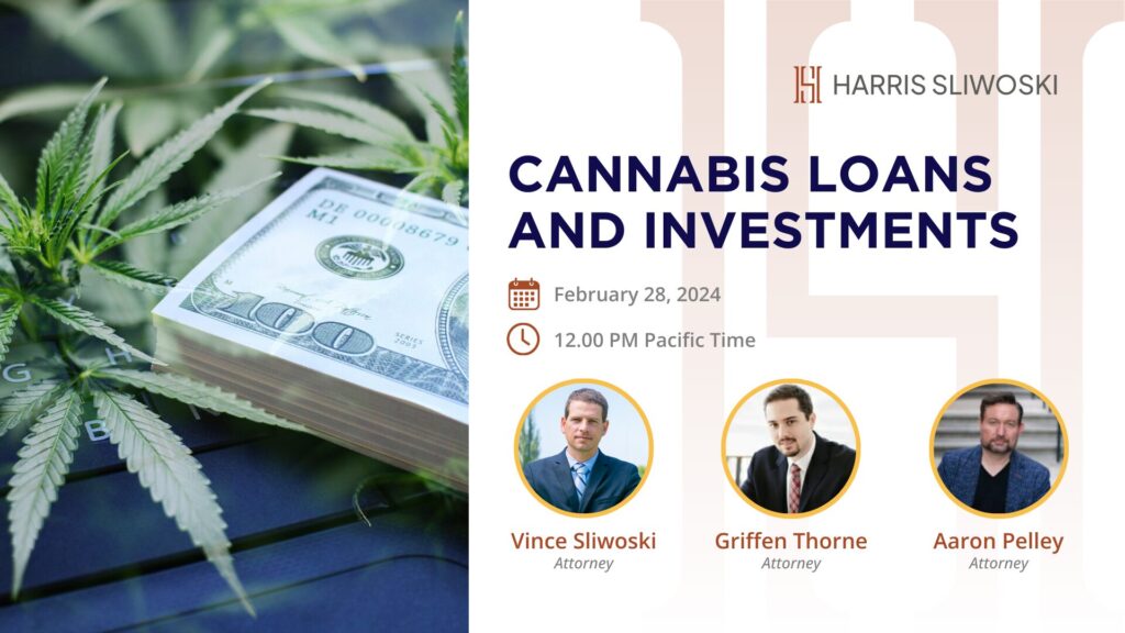 Cannabis loans and investments.