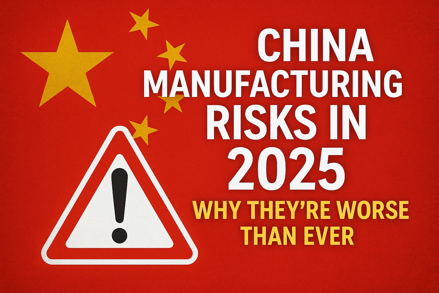 China Manufacturing Risks in 2025: Why They’re Worse Than Ever - Harris ...