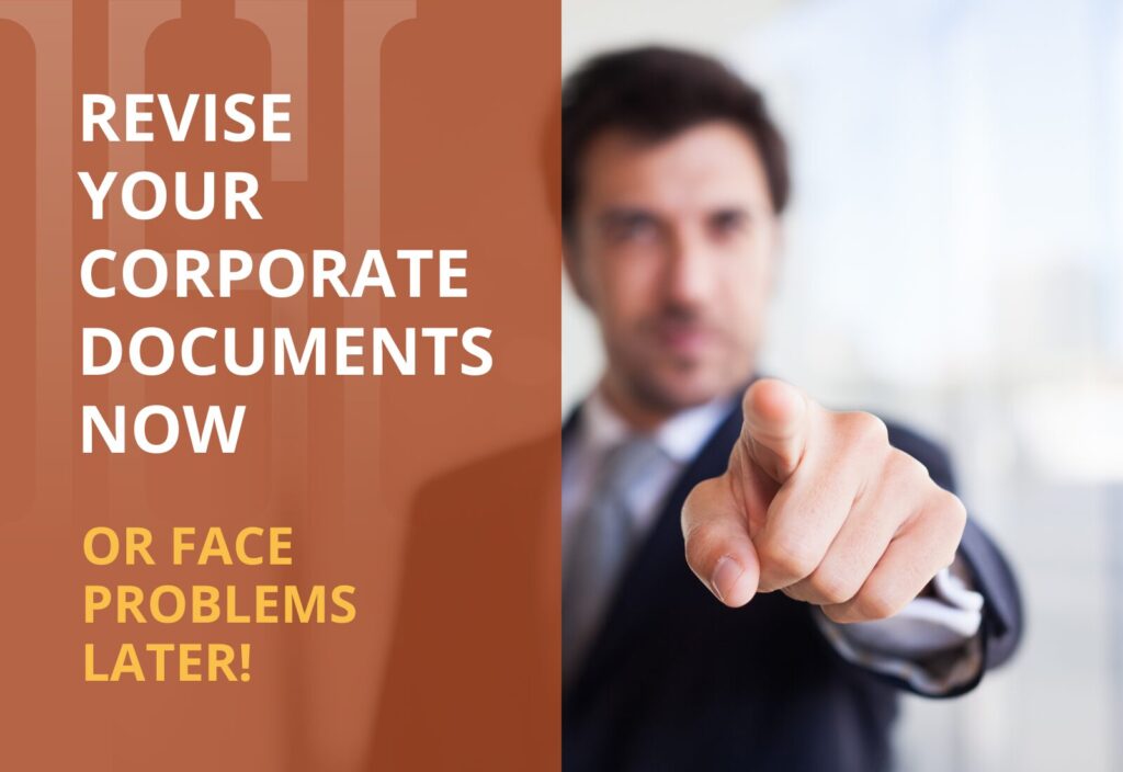 Update your corporate documents now to comply with the latest China foreign investment regulations and company law, or face problems later.