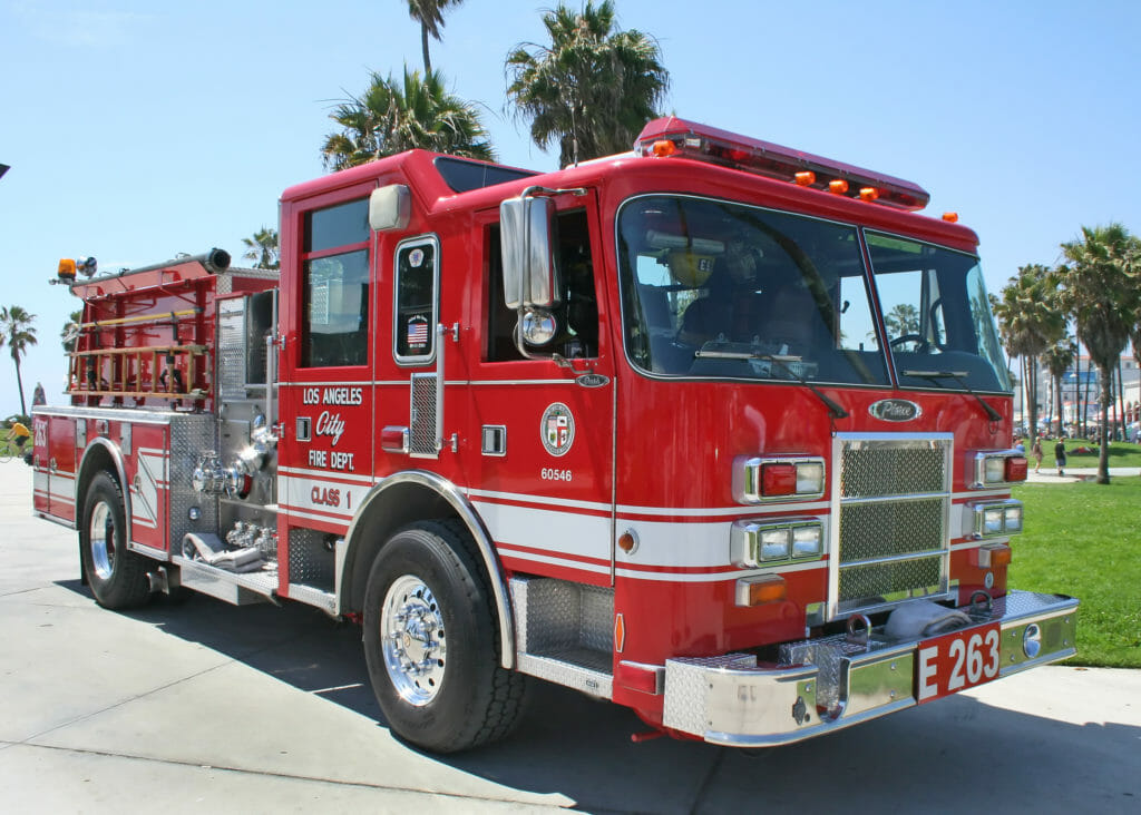 Venice Beach Camión de bomberos de la ciudad de Los Ángeles