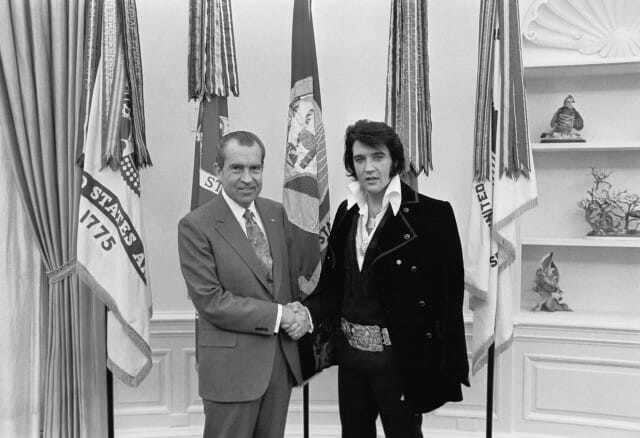 President Nixon, with a bit of an assist from Elvis, started the war on drugs for prenicious reasons.