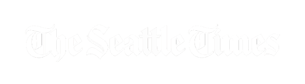 The Seattle TImes Logo WHite