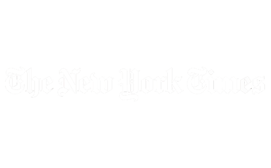 The new york times logo on a white background.