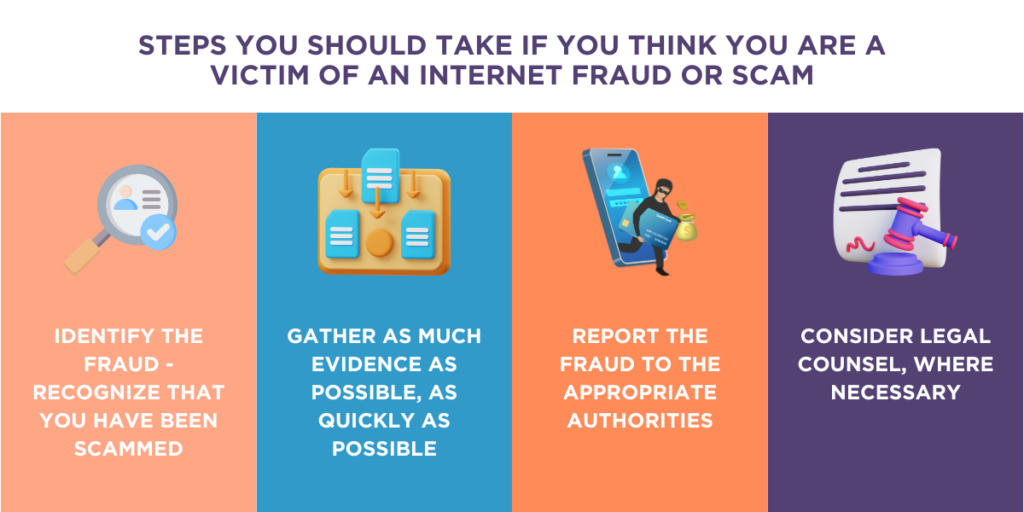 Steps You should Take if You think You are Victim of an Internet Fraud or scam
