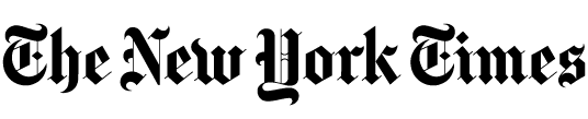 New York Times Logo in schwarz
